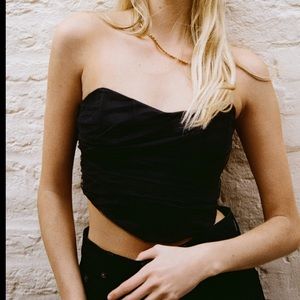 Zara  tulle crop top